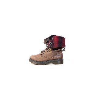 Dr Martens Triumph Aimilita fold over Tartan Boots Brown Red1914 UK4 EU3…